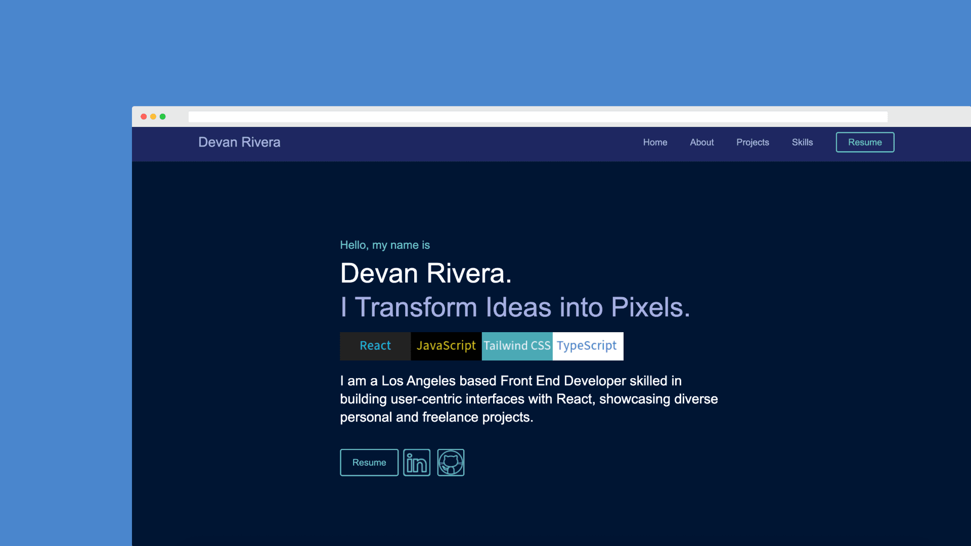 Devan's Portfolio V1