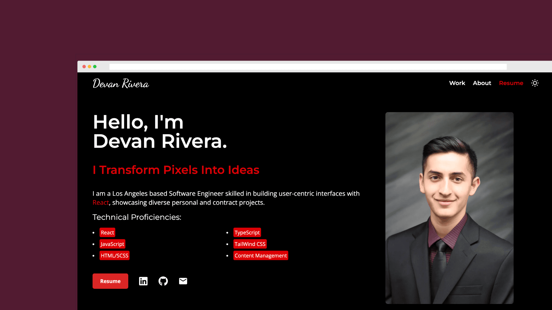 Devan's Portfolio V2